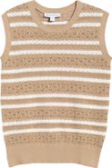 Bernardo Stripe Sleeveless Sweater