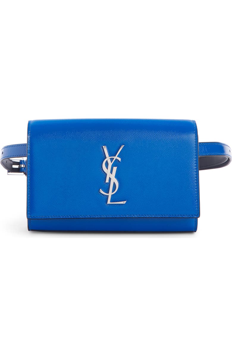 Saint Laurent Kate Leather Belt Bag, Main, color,