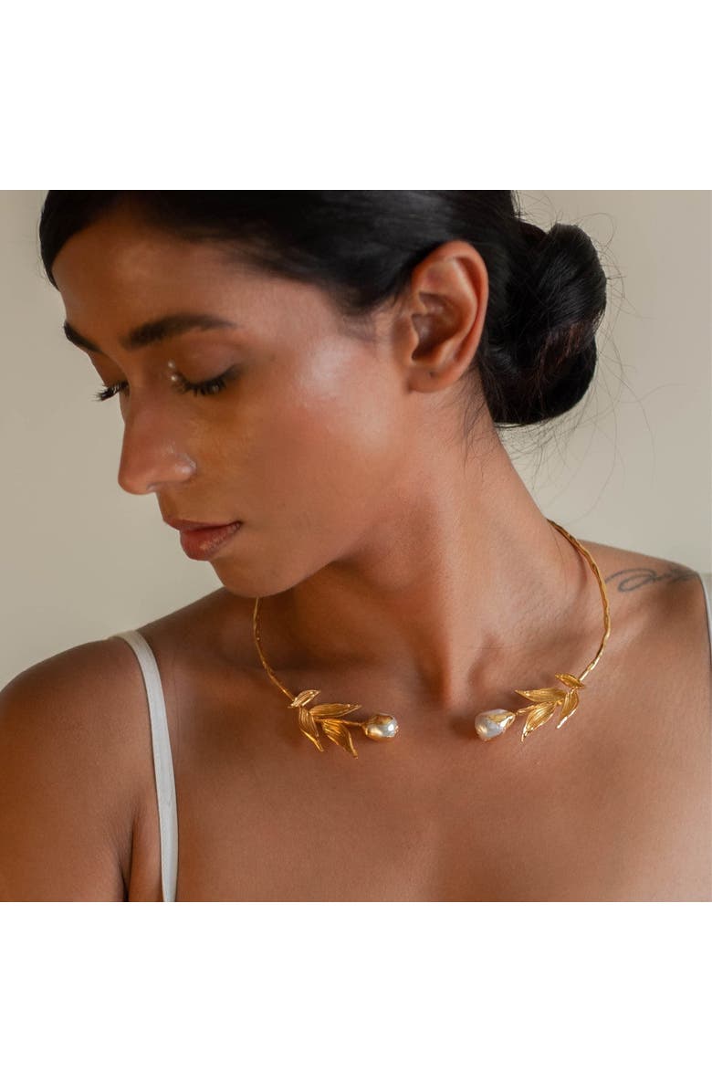 Dhwani Bansal REVA CHOKER, Alternate, color, Gold Plated