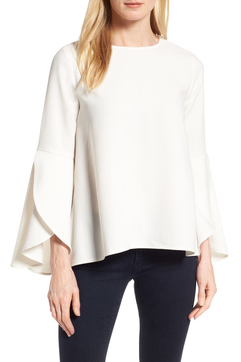 Bell Sleeve Top, Main, color, IVORY