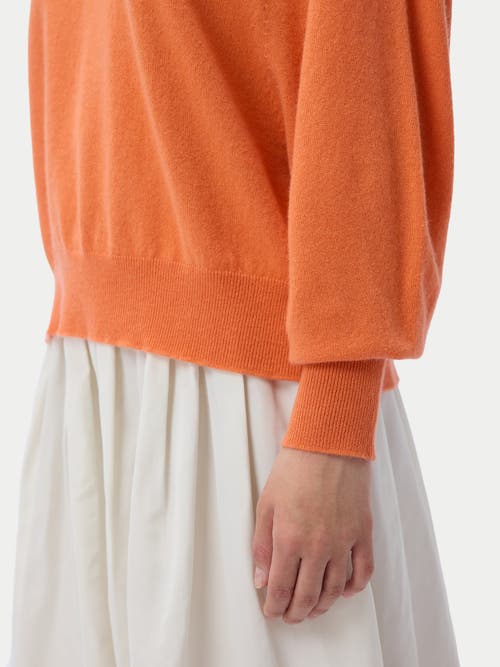 Gobi Mongolian Cashmere Relaxed Cashmere Sweater In Orange