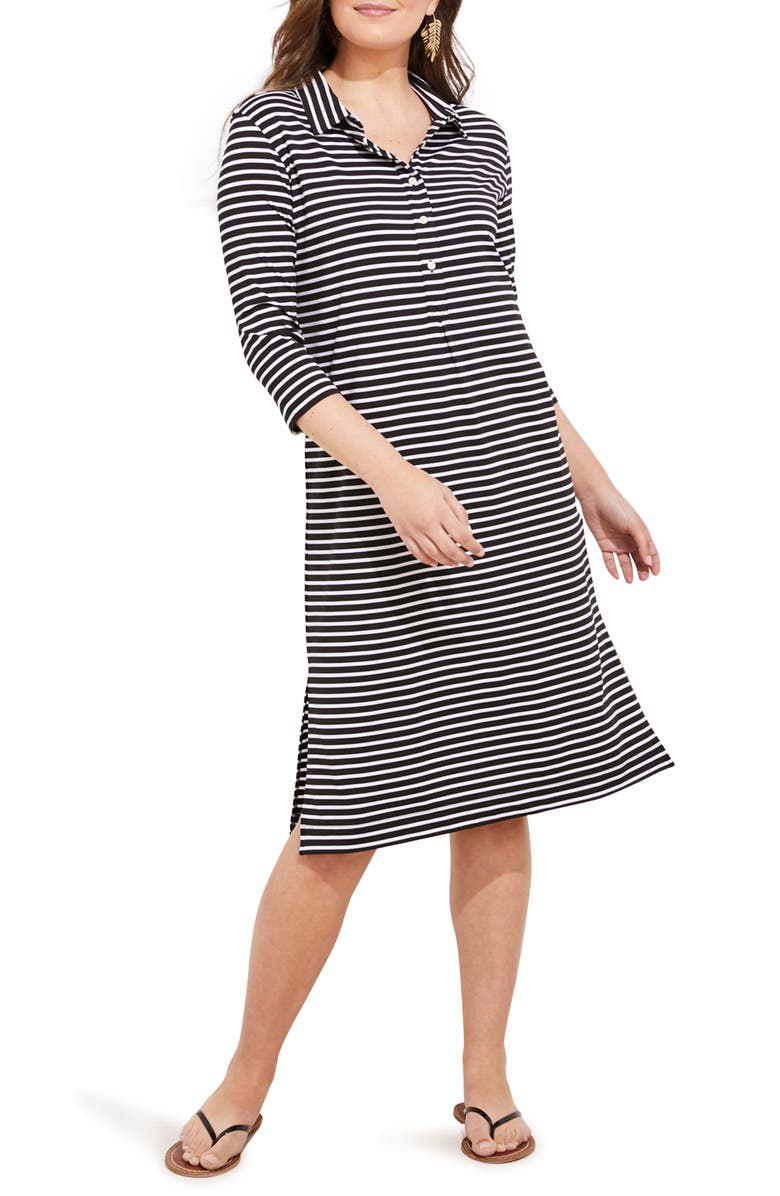 vineyard vines Sankaty Margo Stripe Shirtdress, Main, color,