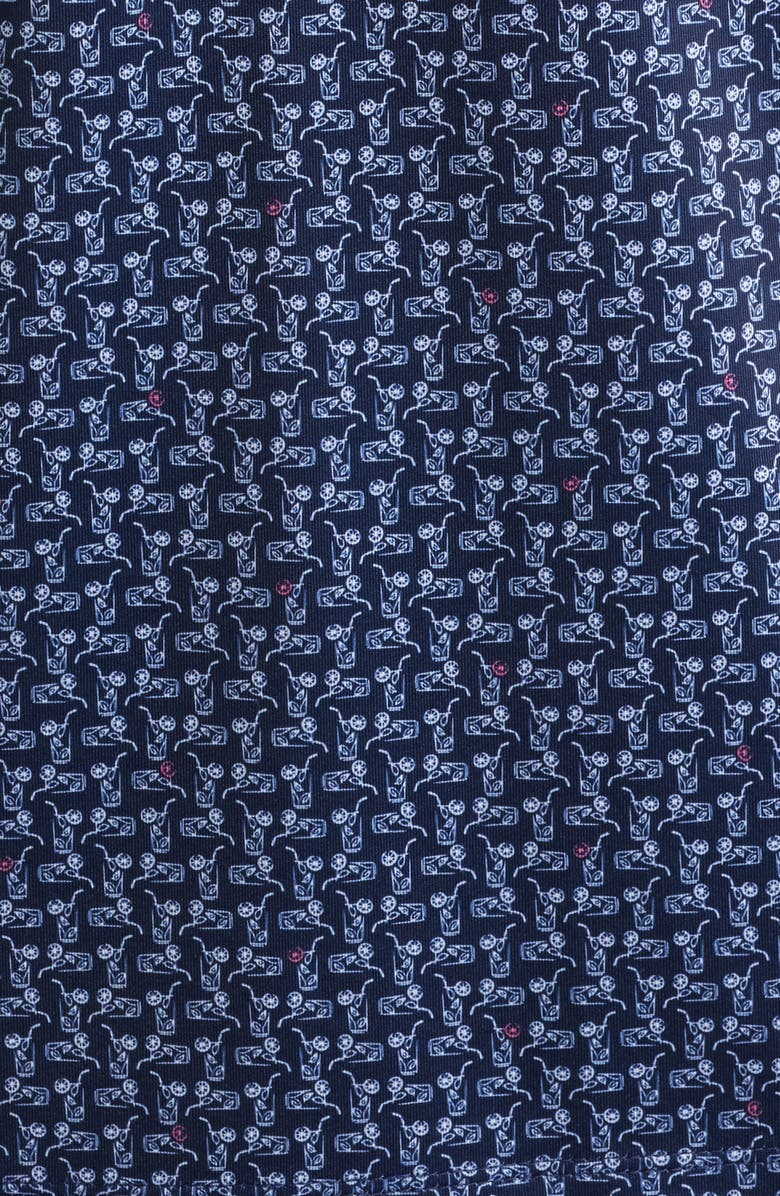 johnnie-O Minty Cocktail Print Performance Jersey Polo, Alternate, color,