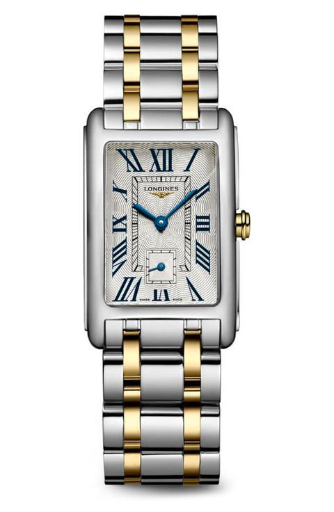 DolceVita Tank Two-Tone Bracelet Watch, 23.3mm x 37mm