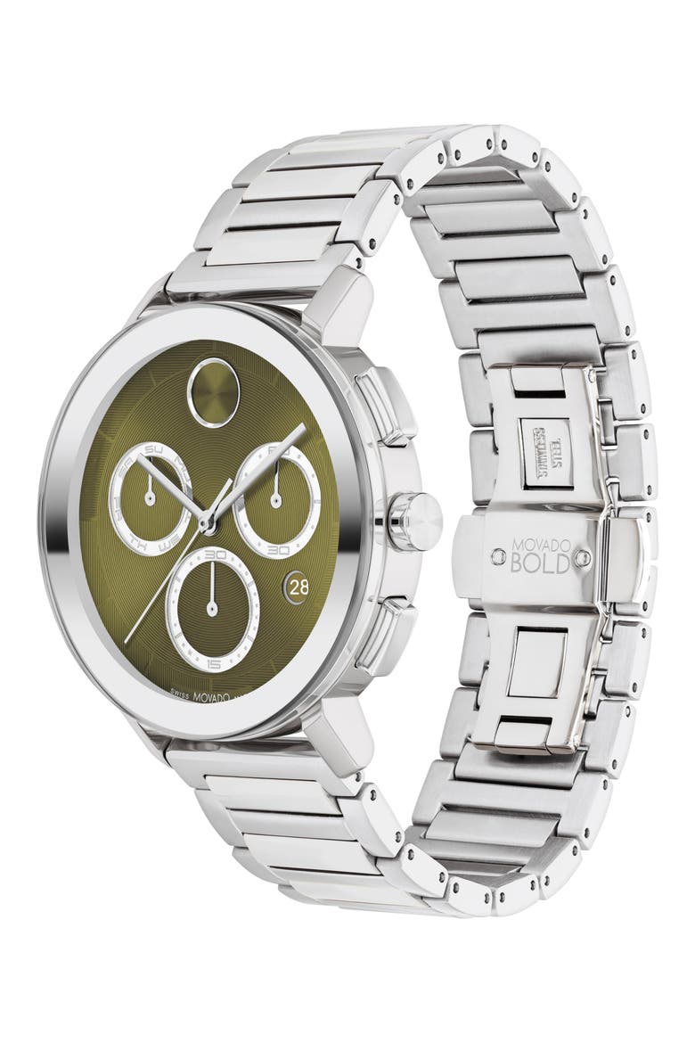 Bold Evolution 2.0 Chronograph Bracelet Watch, 42mm, Alternate, color, GREEN