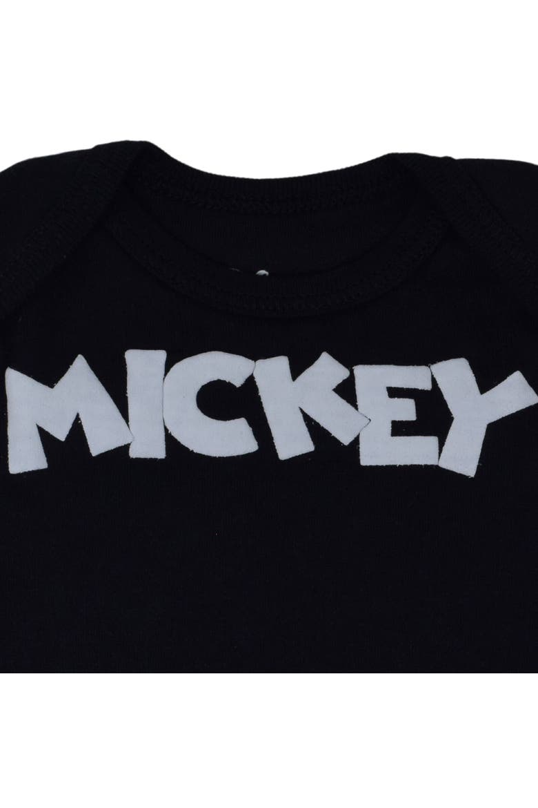 Pixar 2-Piece Bodysuit and Hat Set, Alternate, color, Mickey Mouse Black