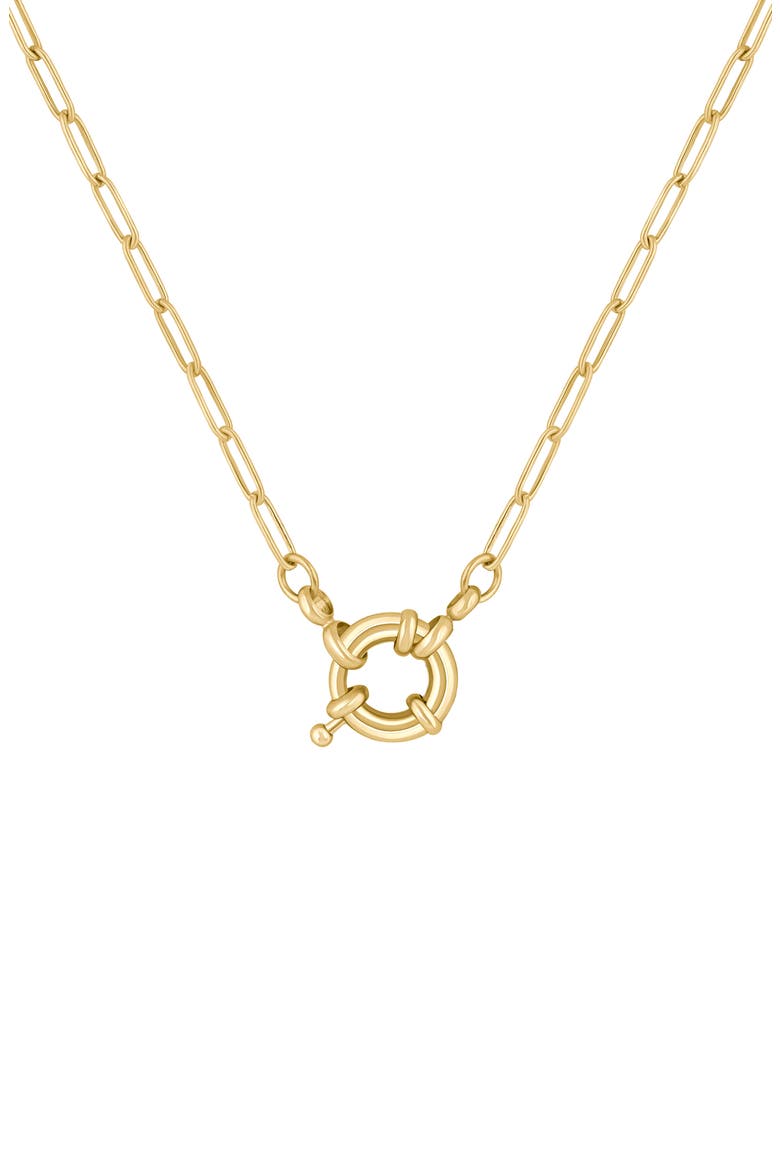 Neptune Pendant Necklace, Main, color, GOLD