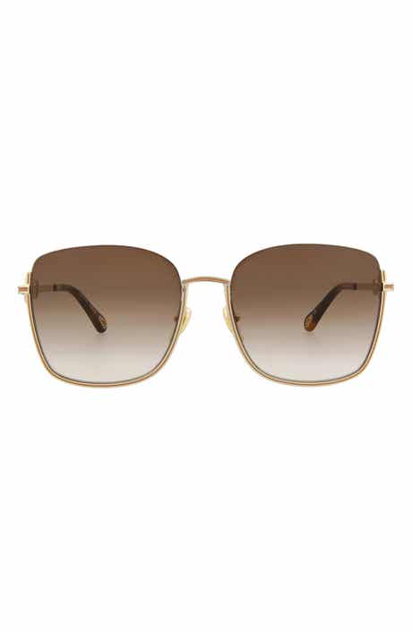 Chloé 59mm Square Novelty Sunglasses