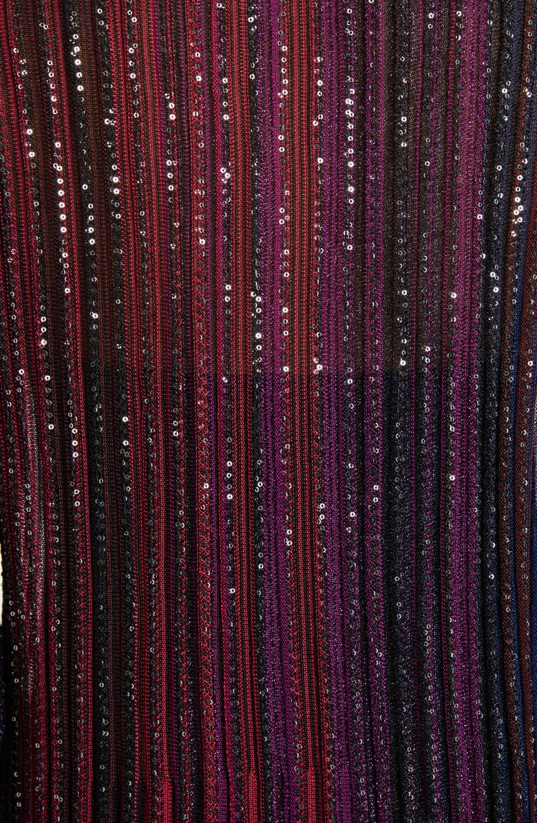 Missoni Sequin Long Sleeve Wool Blend Dress, Alternate, color, 