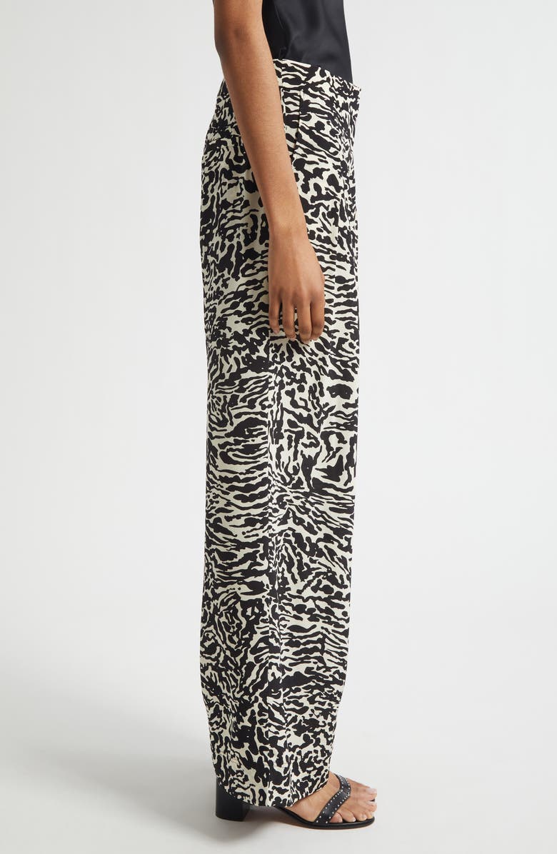 Ulla Johnson Aviva Wide Leg Silk Pants, Alternate, color, Spotted Jasper