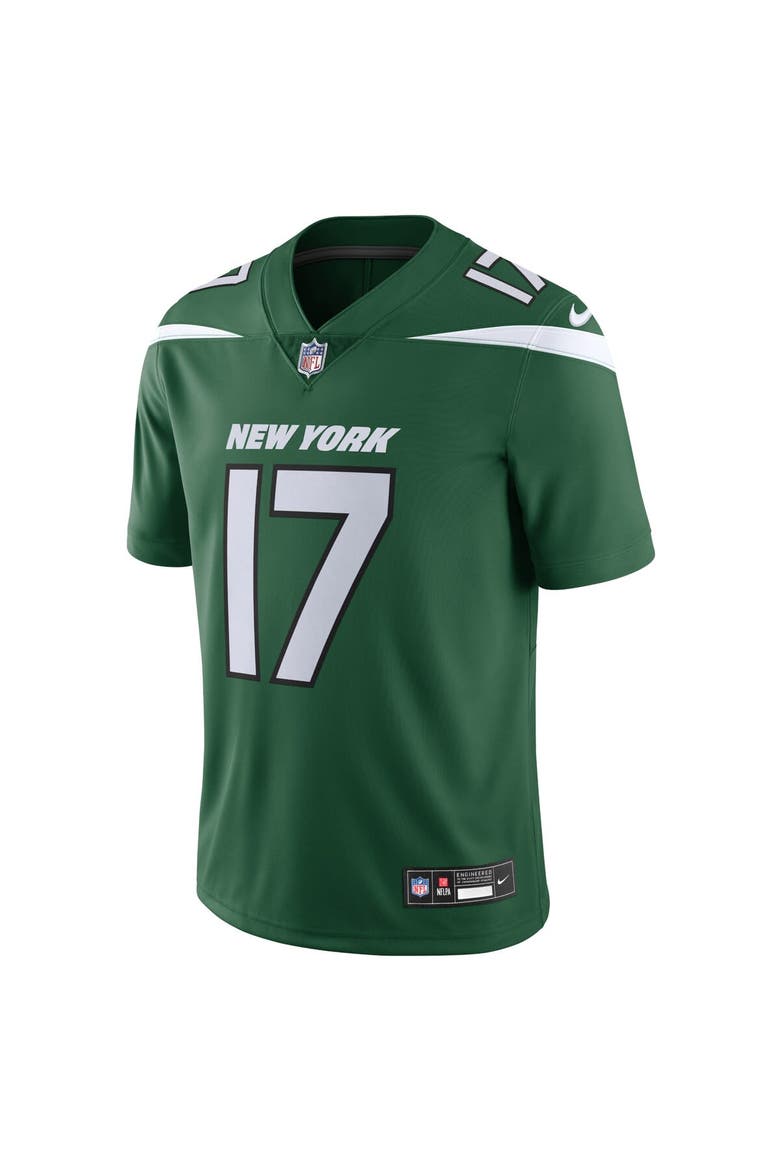 Men's Nike Garrett Wilson Gotham Green New York Jets Vapor Untouchable Limited Jersey, Alternate, color, Green
