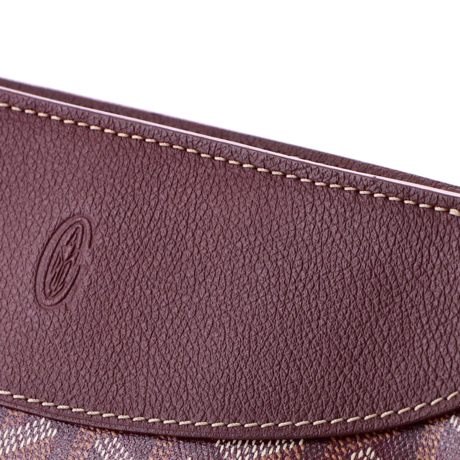 Pre-Owned Goyard Hirondelle Shoulder Bag Coated Canvas and Leather, Alternate, color, Red