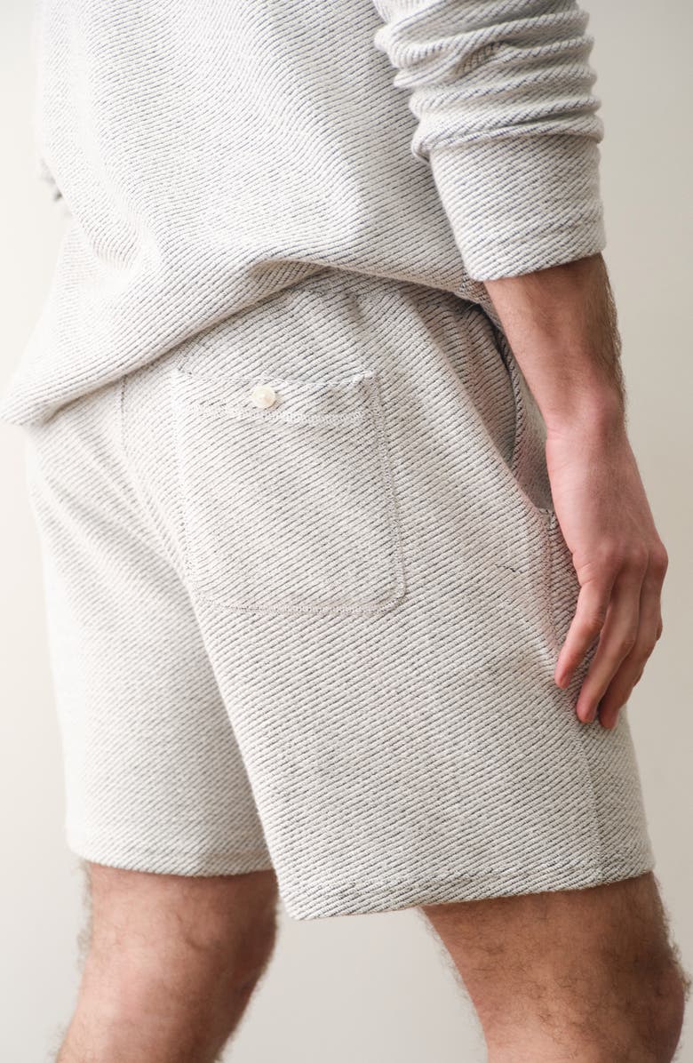 Marine Layer Portola Drawstring Beach Shorts, Alternate, color, White/ Navy