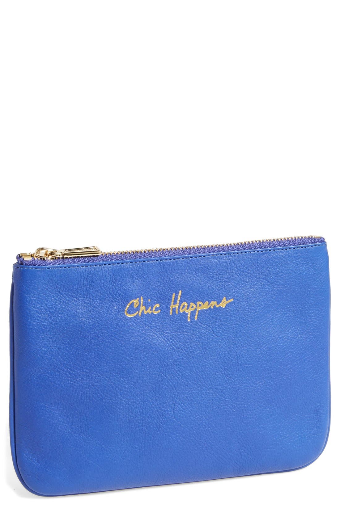 'Erin - Chic Happens' Pouch, Main, color, ULTRAVIOLET