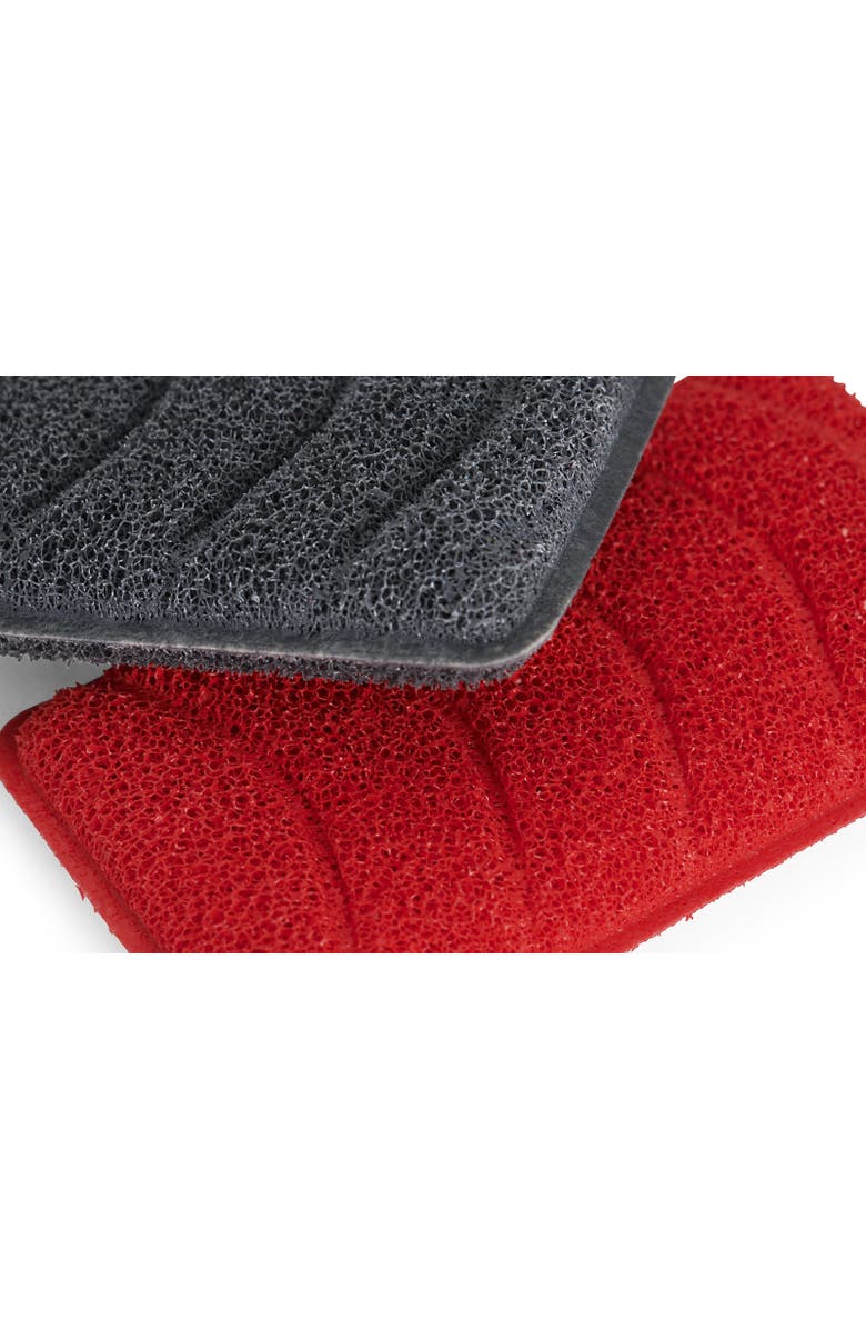 WOLL Silicone 2 Pc Sponge Set, Black and Red, Alternate, color, Black