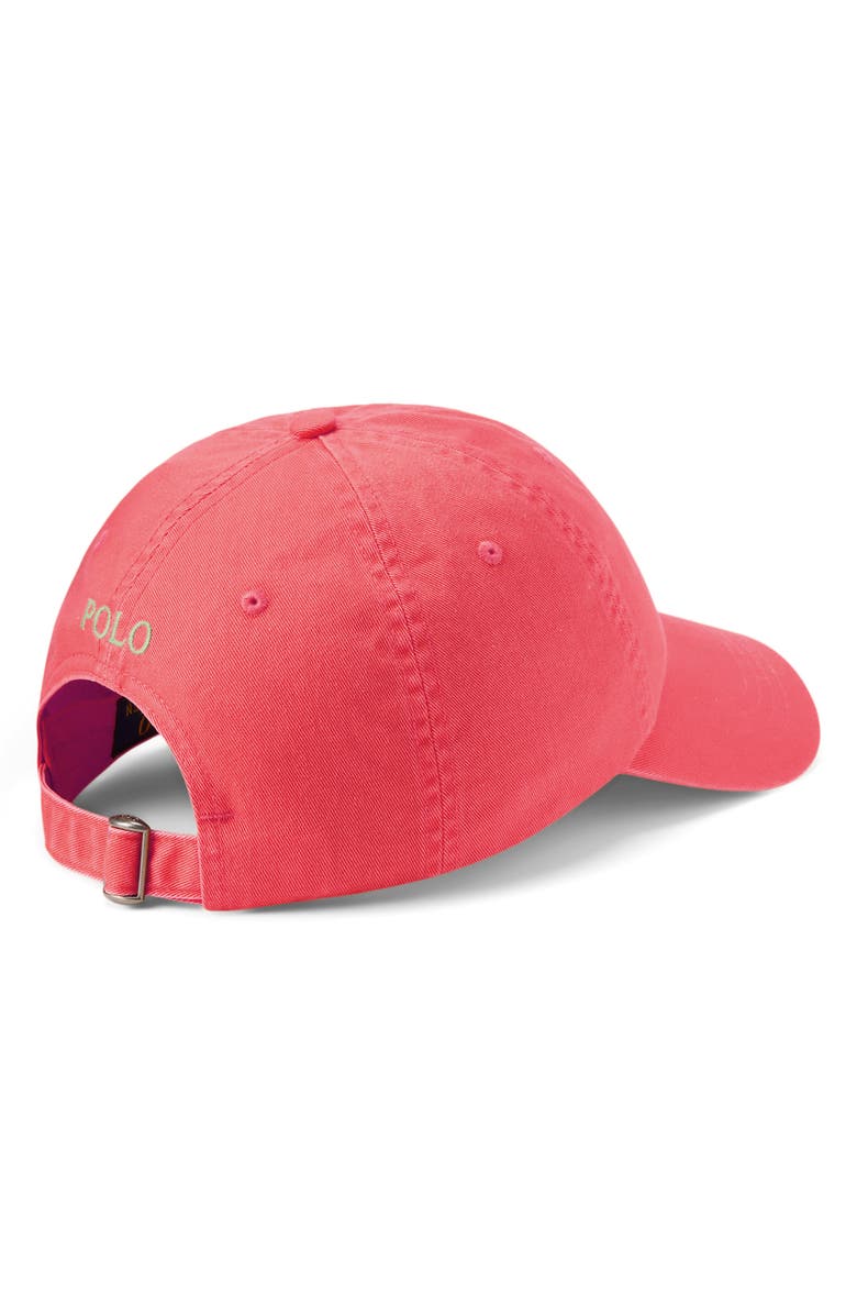 Polo Ralph Lauren The Iconic Cotton Chino Baseball Cap, Alternate, color, Red Sky/ C7215