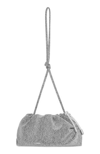 Rebecca Minkoff Tie Me Up Pouch In Silver