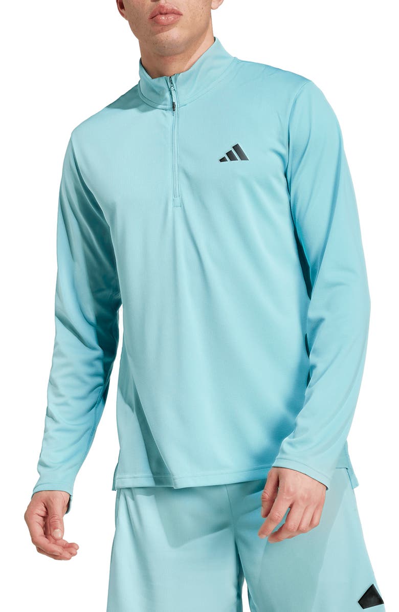 adidas Train Essentials 1/4 Zip Pullover, Main, color, 