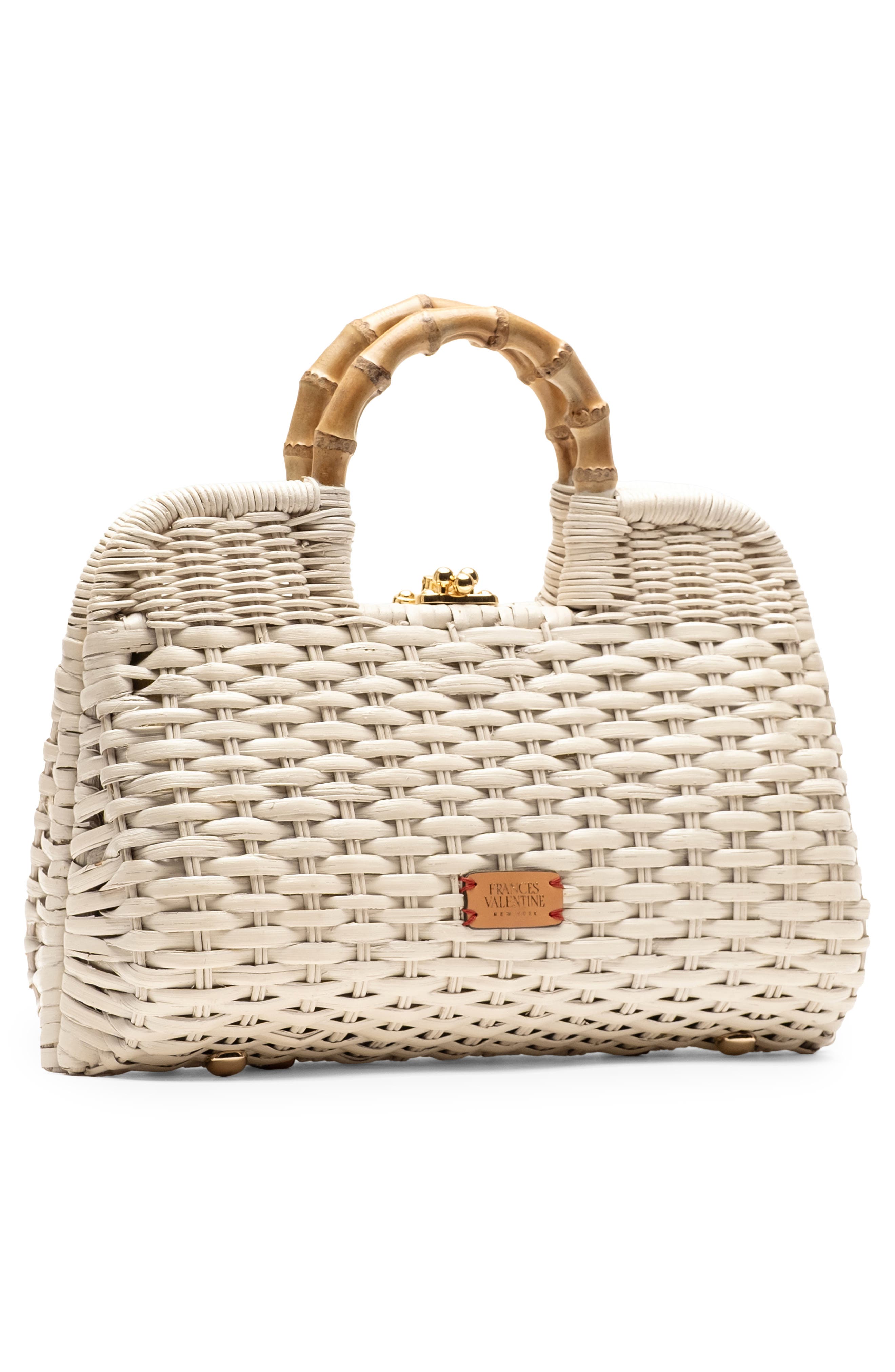 Buzzy Woven Wicker Top Handle Bag, Alternate, color, OFF WHITE