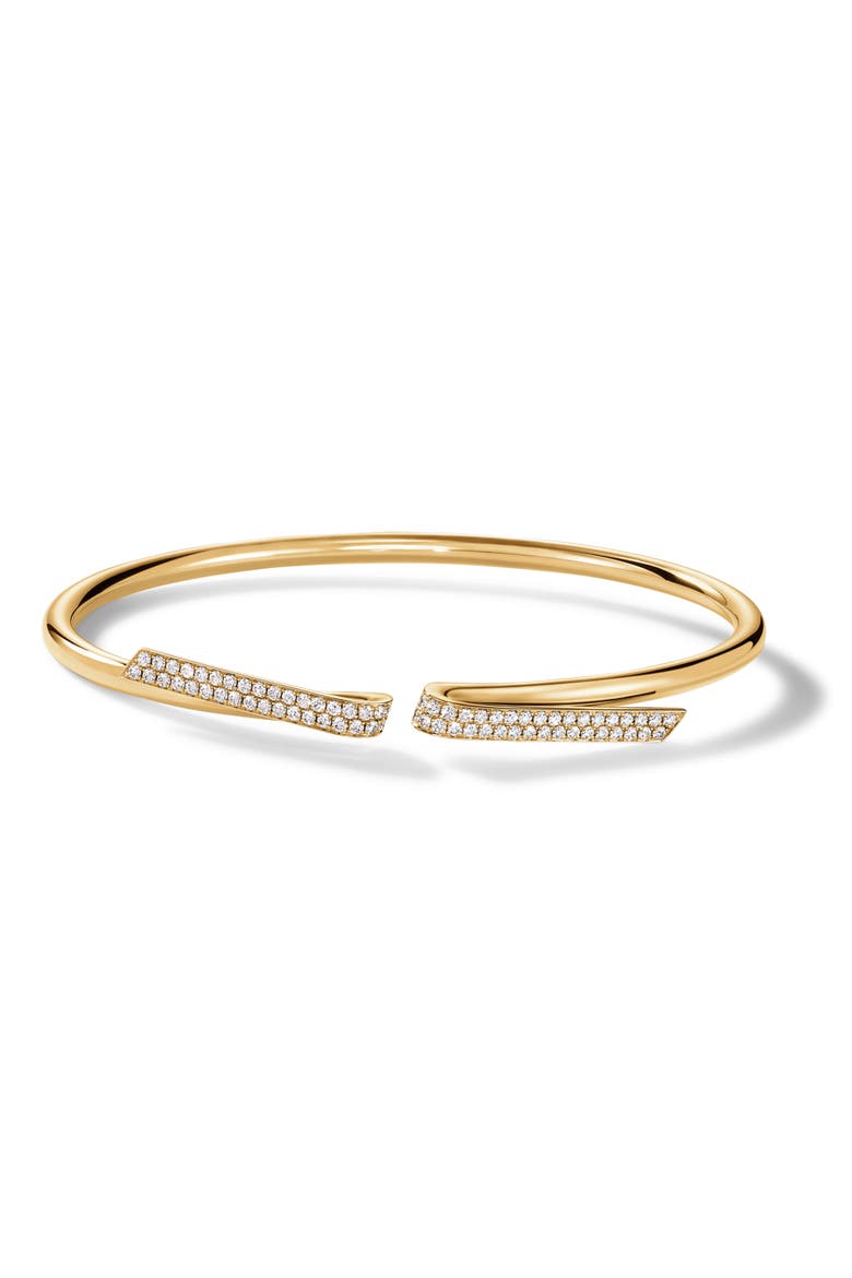 INSIDE/OUT 18K Gold Diamond Flexi Bangle, 0.50ct., Main, color, YELLOW GOLD