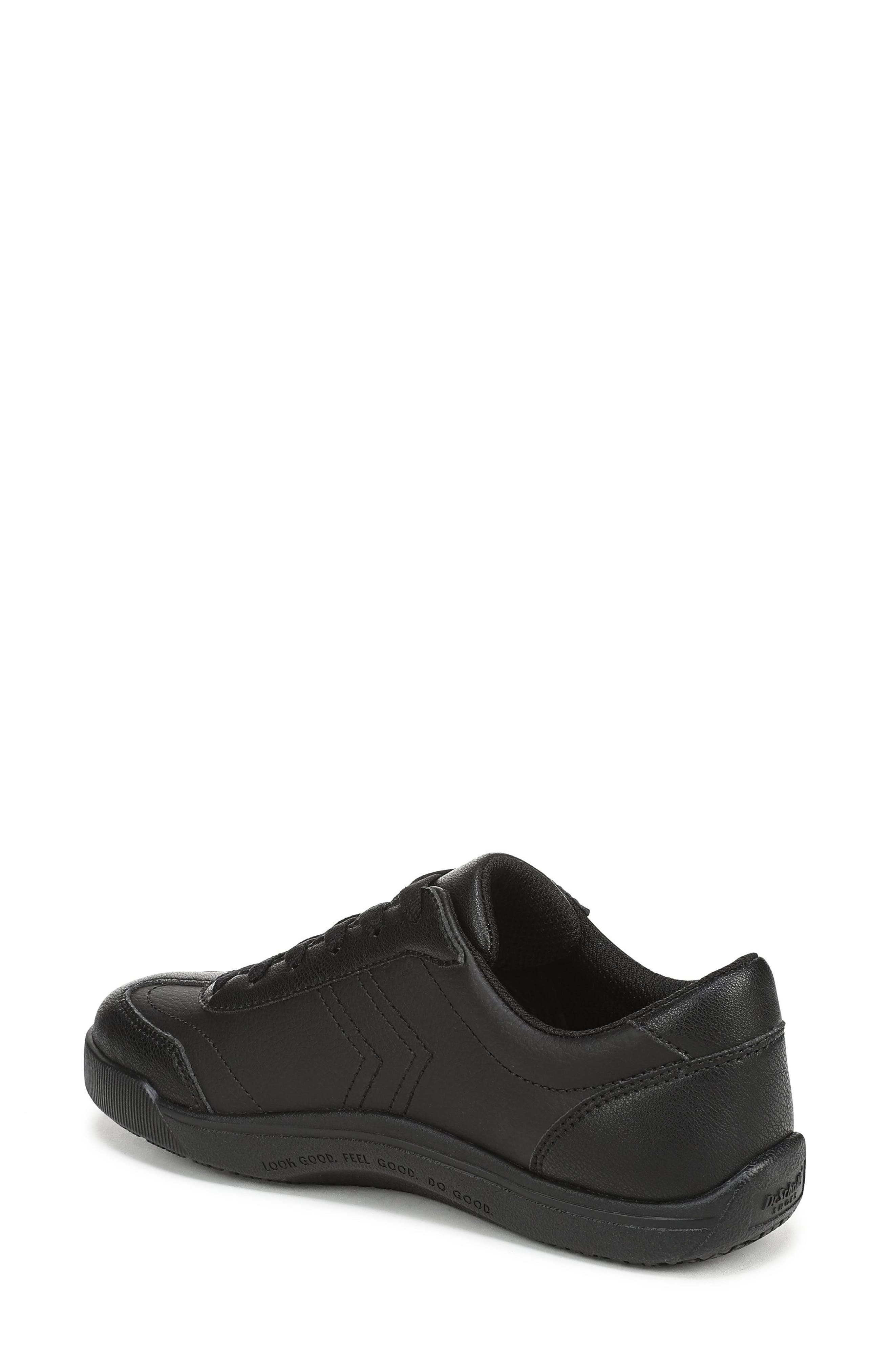 Dr. Scholl's Be True SR Leather Sneaker, Alternate, color, Black Leather
