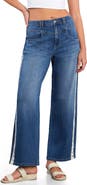 HINT OF BLU Dasis Chain Inset Barrel Leg Jeans
