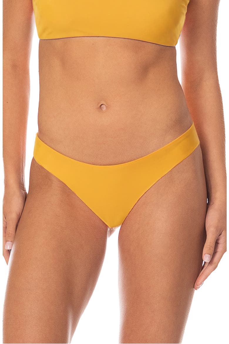 Jungle Sway Flirt Reversible Bikini Bottoms, Alternate, color, OPEN YELLOW