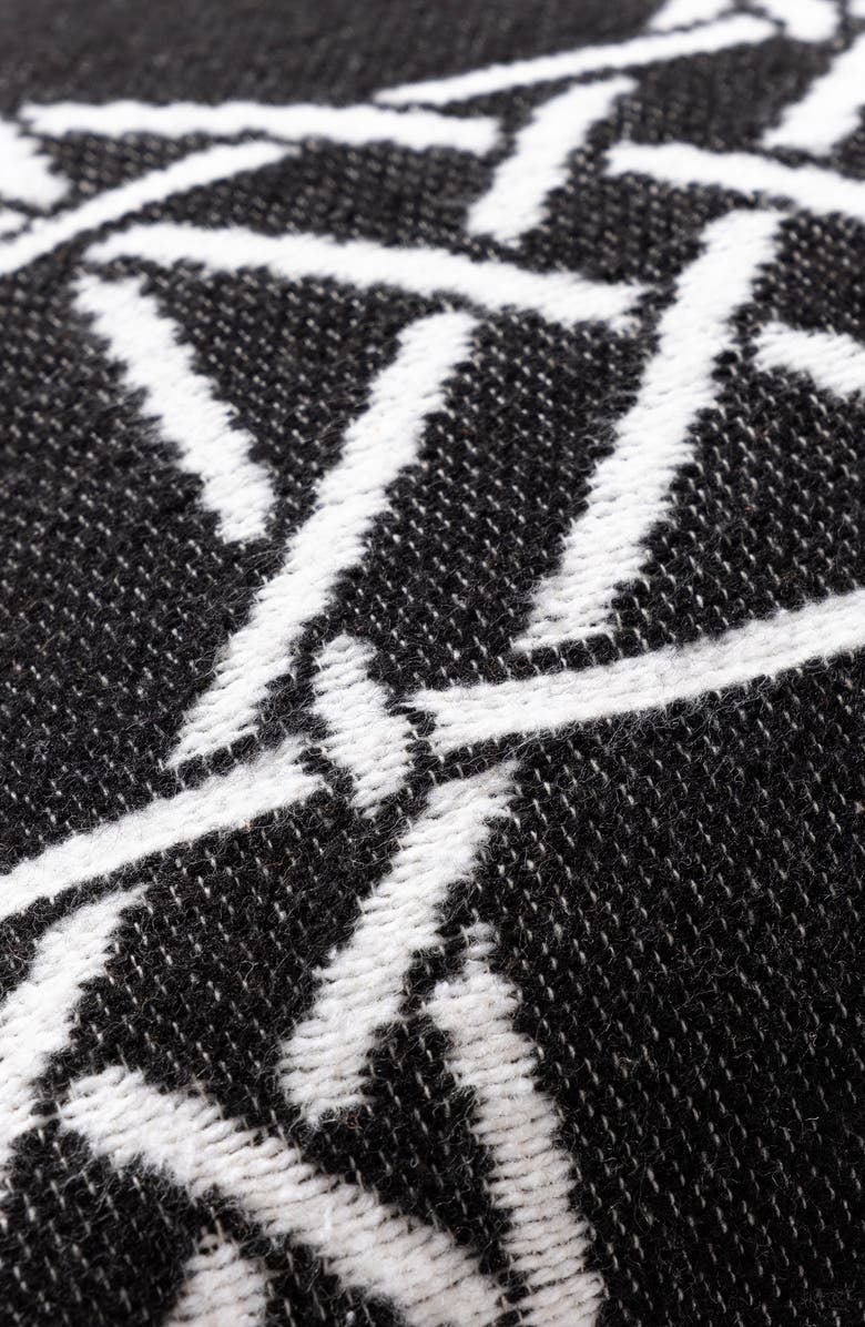 Brooks Brothers Lattice Work Decorative Throw Pillow, Alternate, color, Black