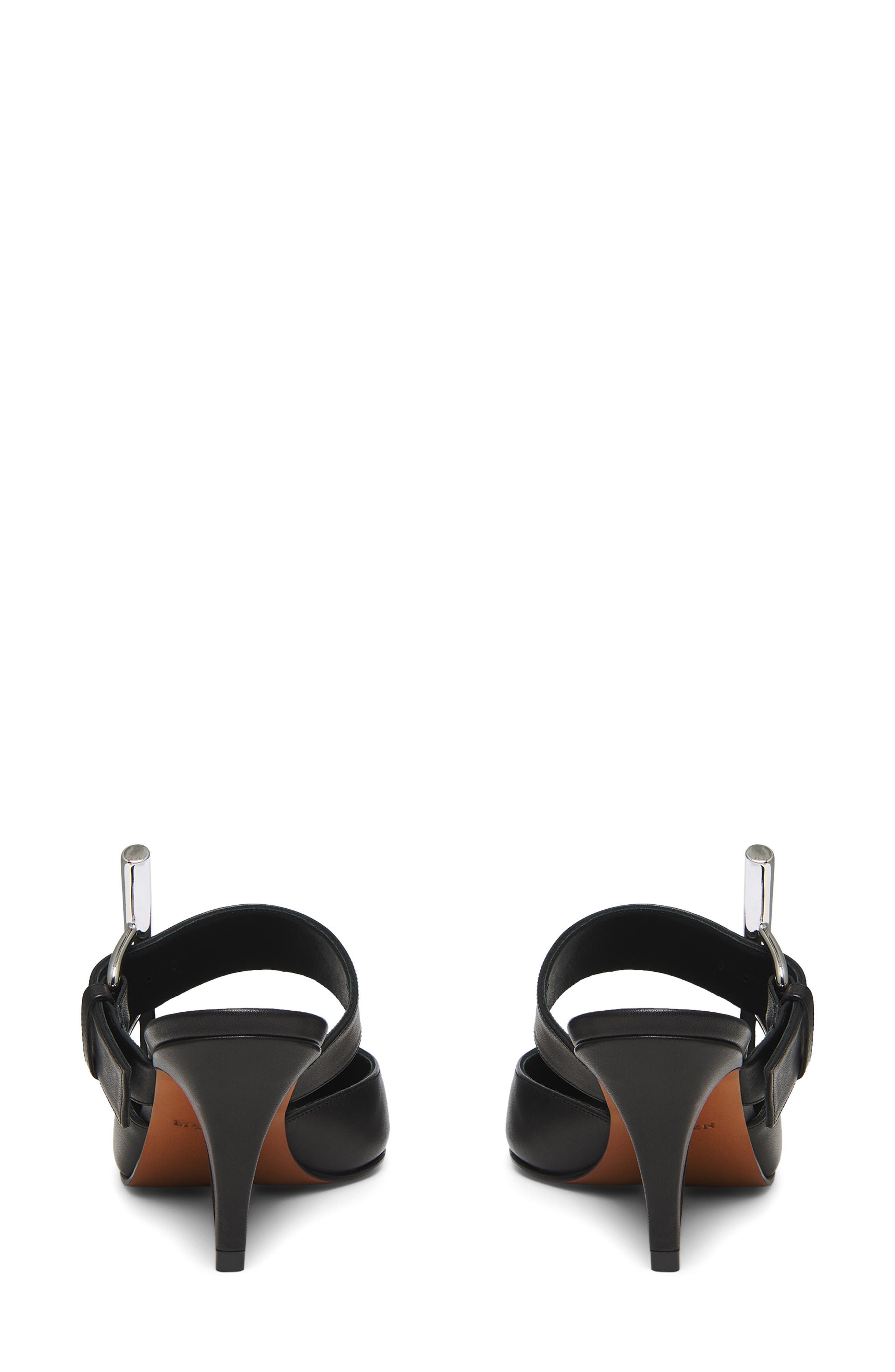 McQueen Birdee Pointed Toe Mule, Alternate, color, Black