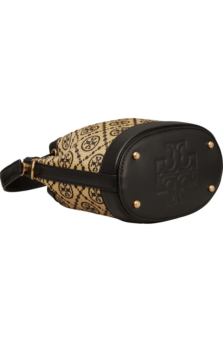 Tory Burch T Monogram Raffia Bucket Bag, Alternate, color,