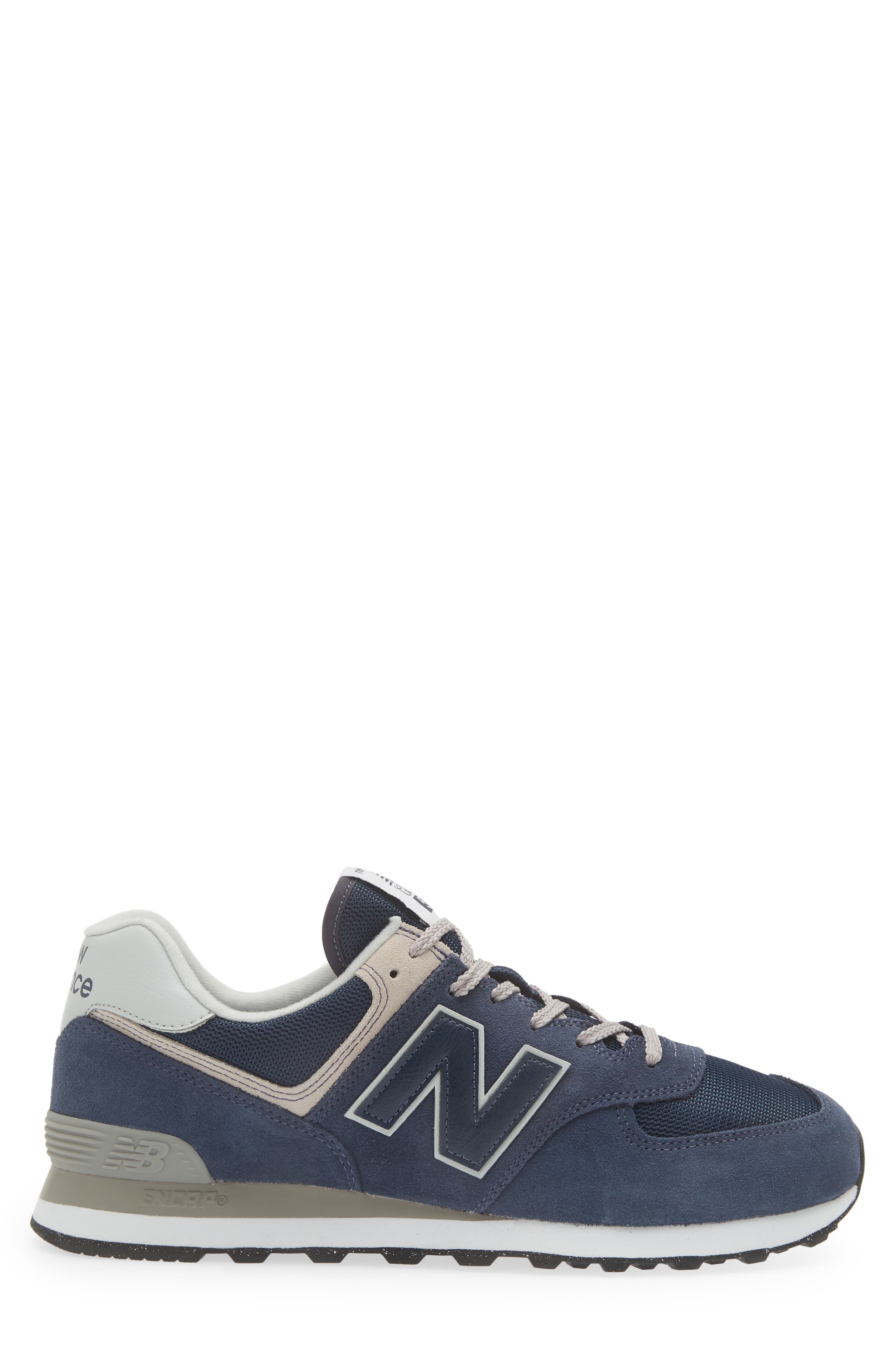 New Balance Gender Inclusive 574 Classic Sneaker, Alternate, color, Navy/ White