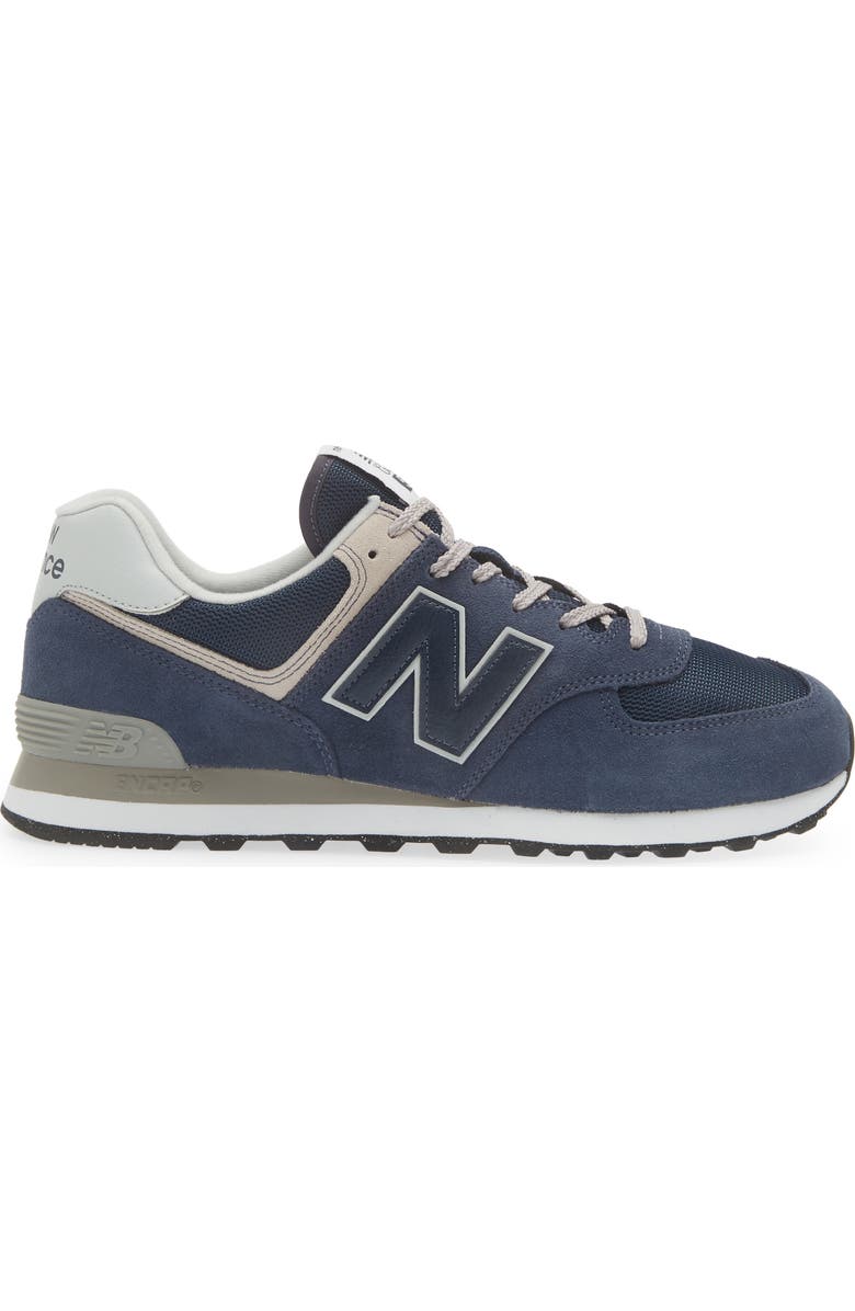 New Balance Gender Inclusive 574 Classic Sneaker, Alternate, color, Navy/ White