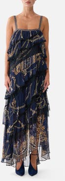 Camilla Asymmetric Spliced Lace Dress