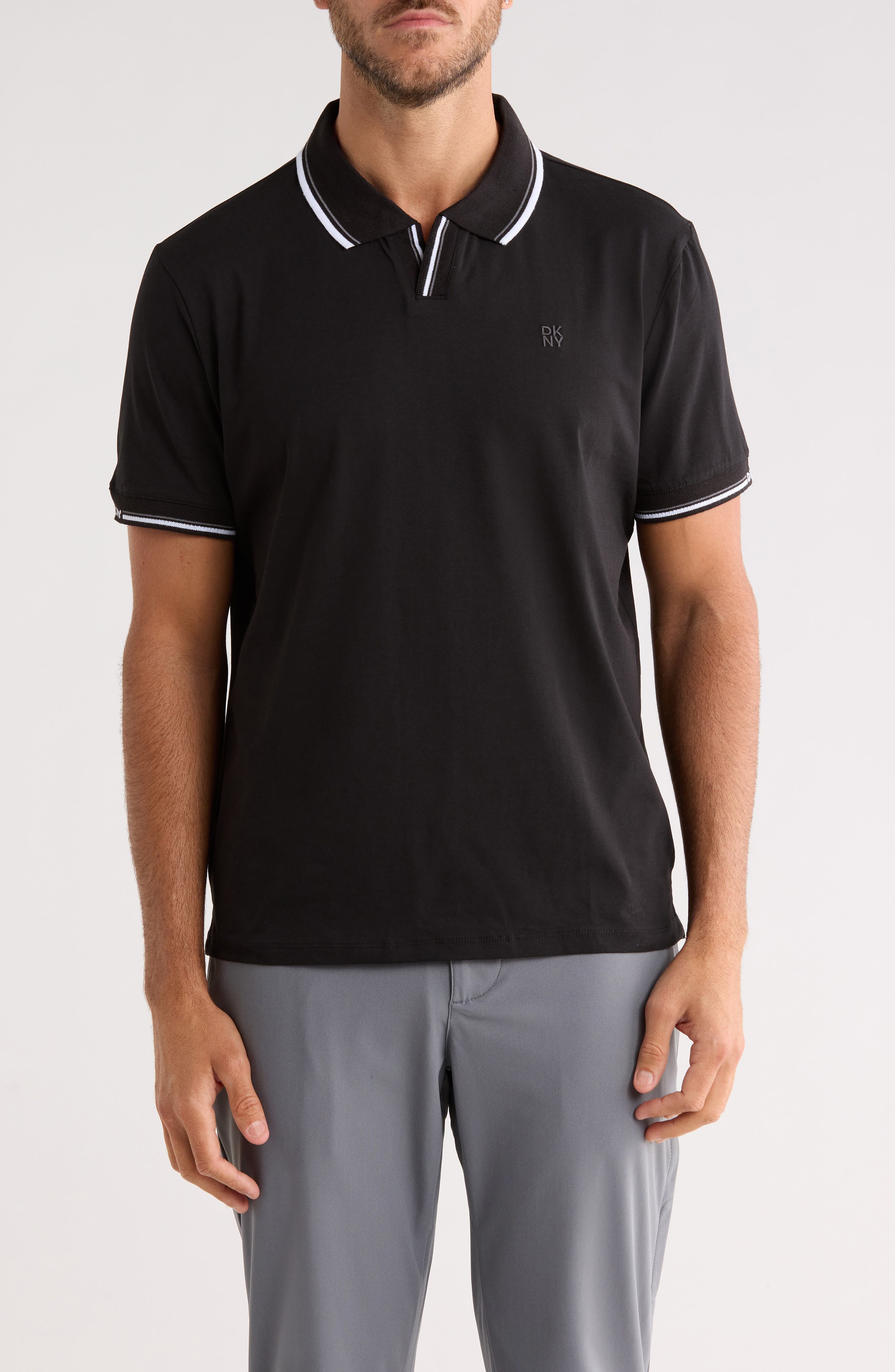 DKNY SPORTSWEAR Jory Johnny Collar Polo