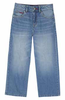 Kids' Mid Rise Wide Leg Jeans