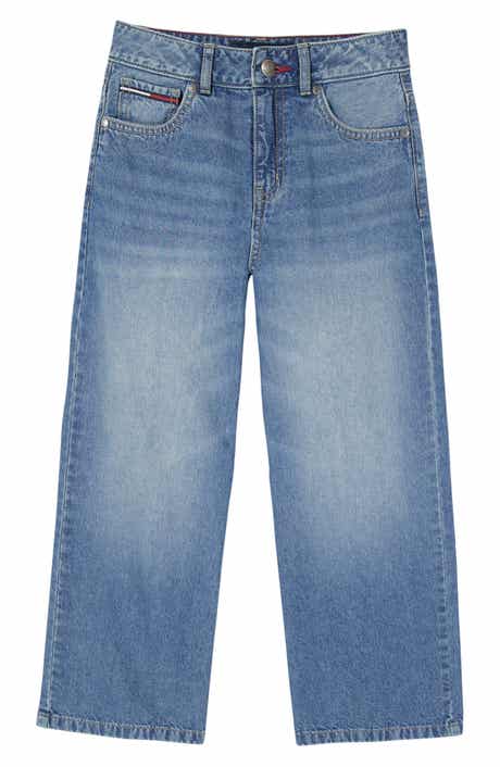 Kids' Mid Rise Wide Leg Jeans