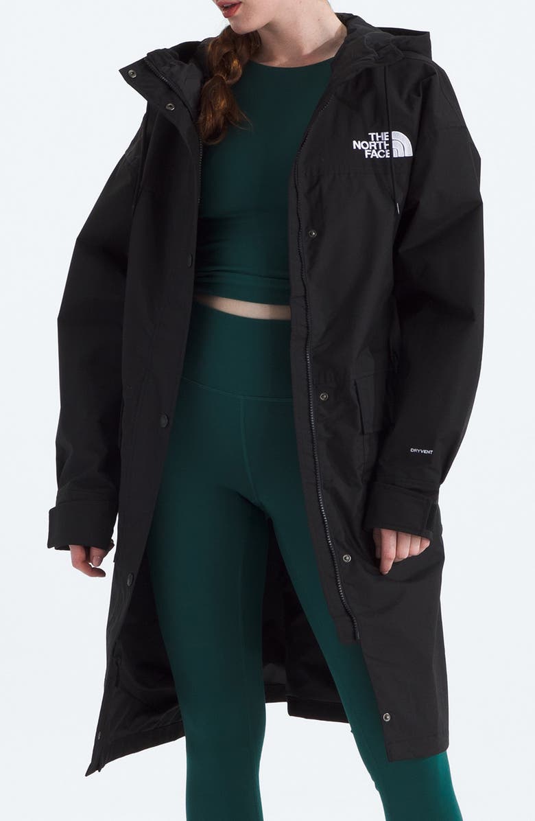 The North Face Reign On Waterproof Hooded Parka, Main, color, Tnf Black