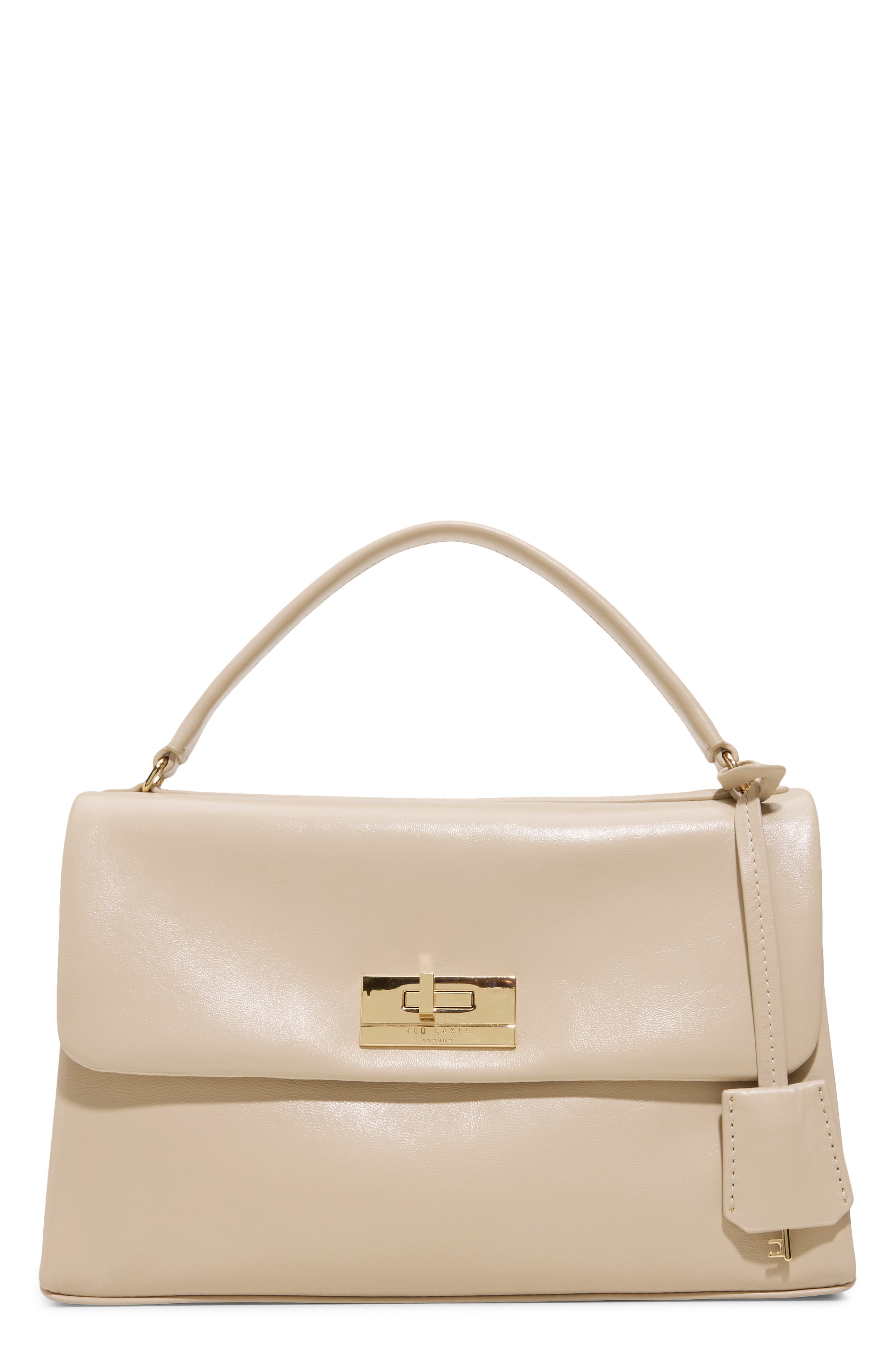 Bethany Leather Handbag, Main, color, OTHER WHITE