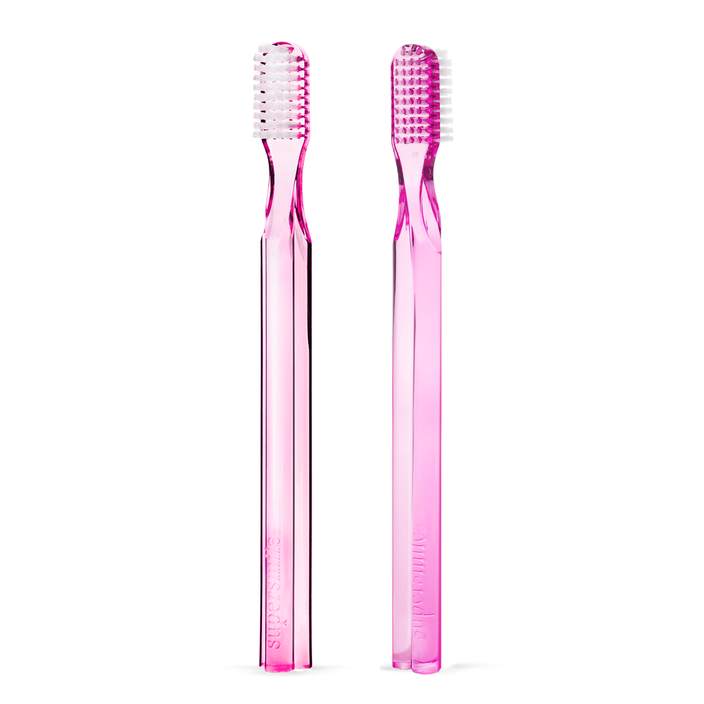 Supersmile 2-pack New Generation 45° Patented Long Toothbrush In Pink