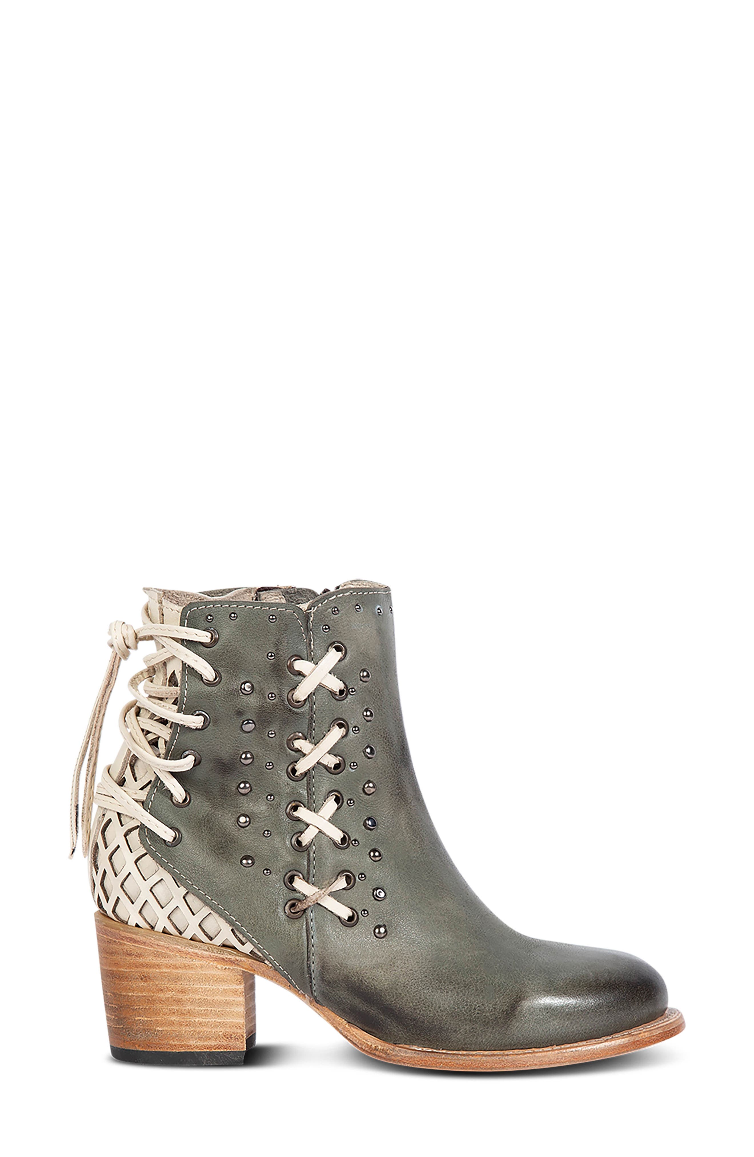 Columbia Leather Bootie, Alternate, color, GREY BLUE