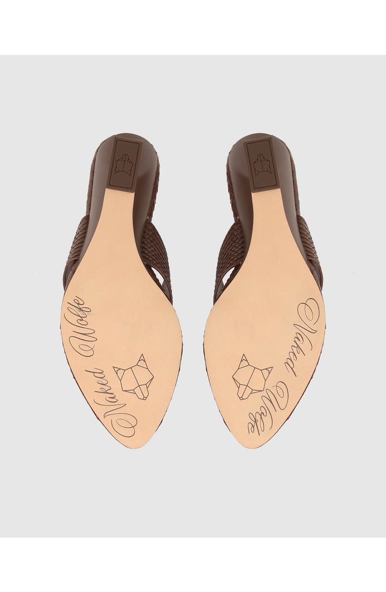 Naked Wolfe Stampede Off White Snake, Alternate, color, Brown