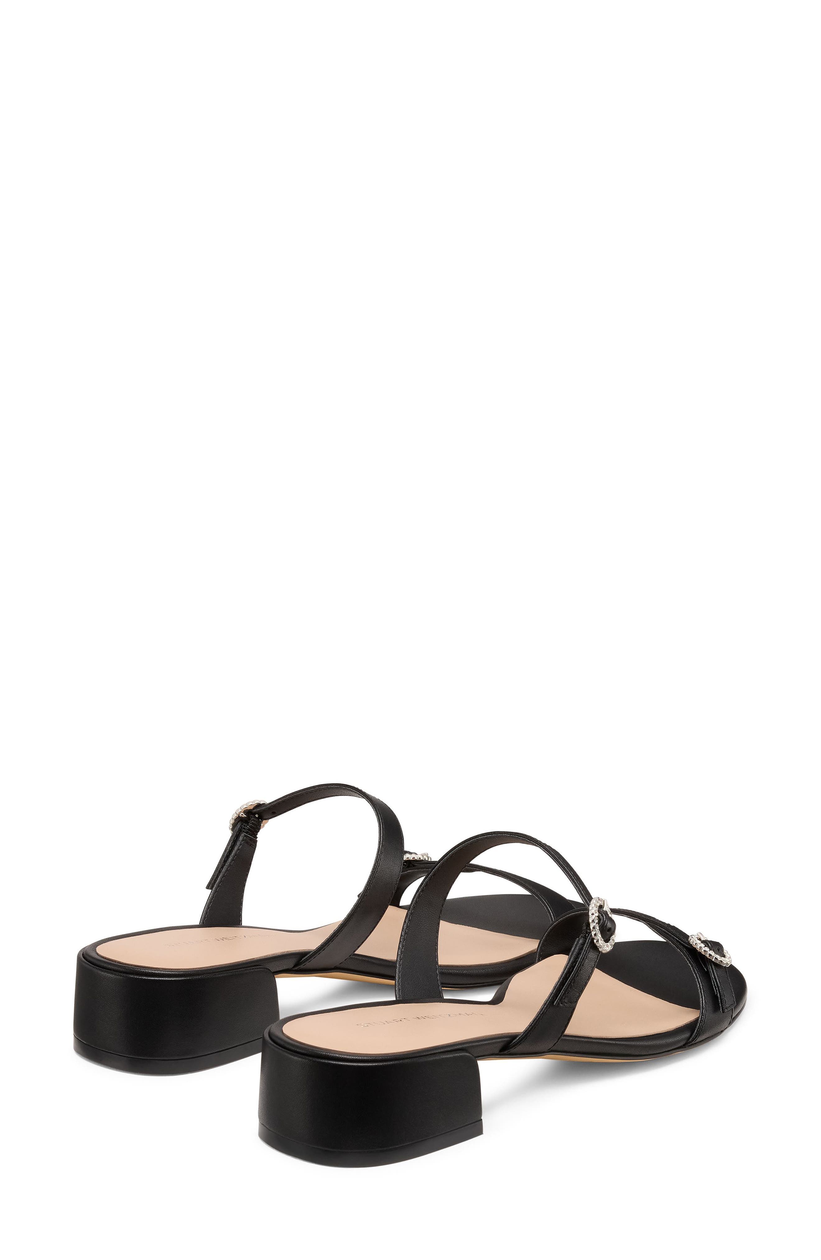Stuart Weitzman <p>Ginger Crystal Slide Sandal (Women)</p>, Alternate, color, Black