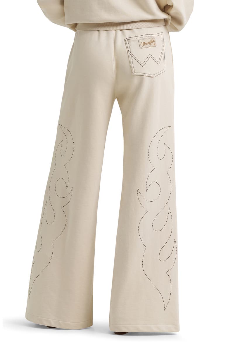 x Lainey Wilson Western Graphic Wide Leg Sweatpants, Alternate, color, CREAM