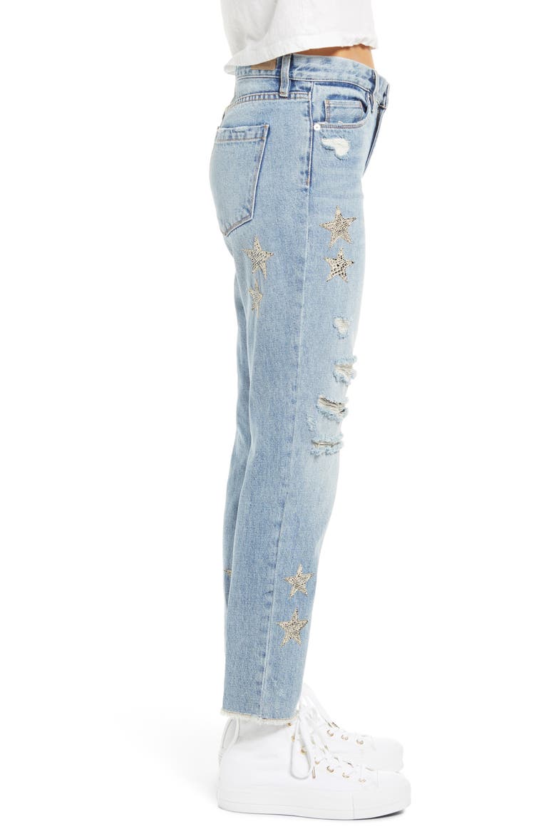Snake Star Patch Crop Jeans, Alternate, color, STAR CHILD