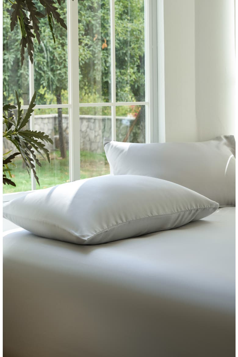 Set of 2 Sateen Pillowcases, Alternate, color, DOVE
