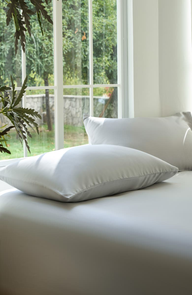 Sijo Set of 2 Sateen Pillowcases, Alternate, color, Dove