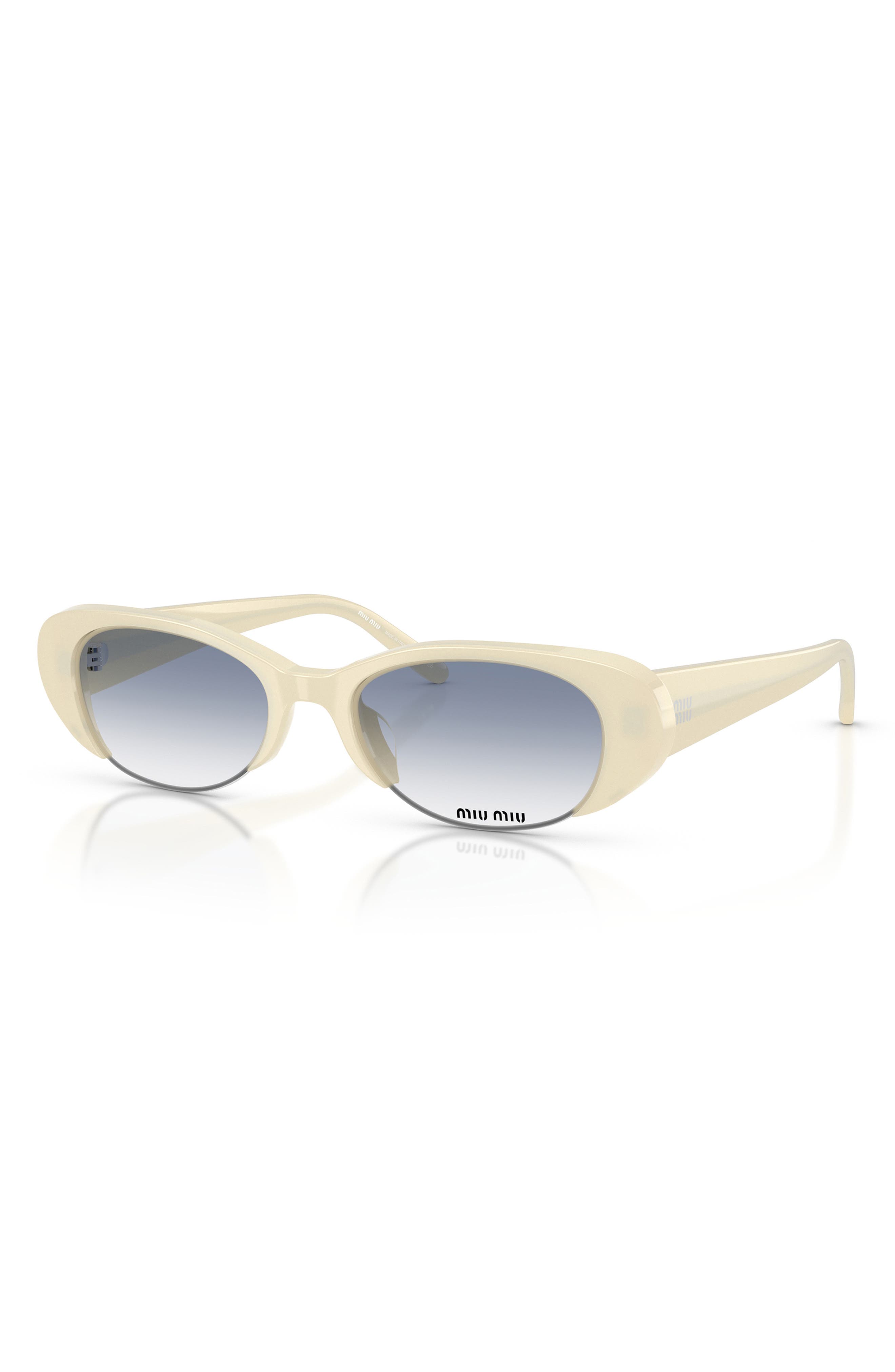 Miu Miu 52mm Gradient Oval Sunglasses (Women) | Nordstrom