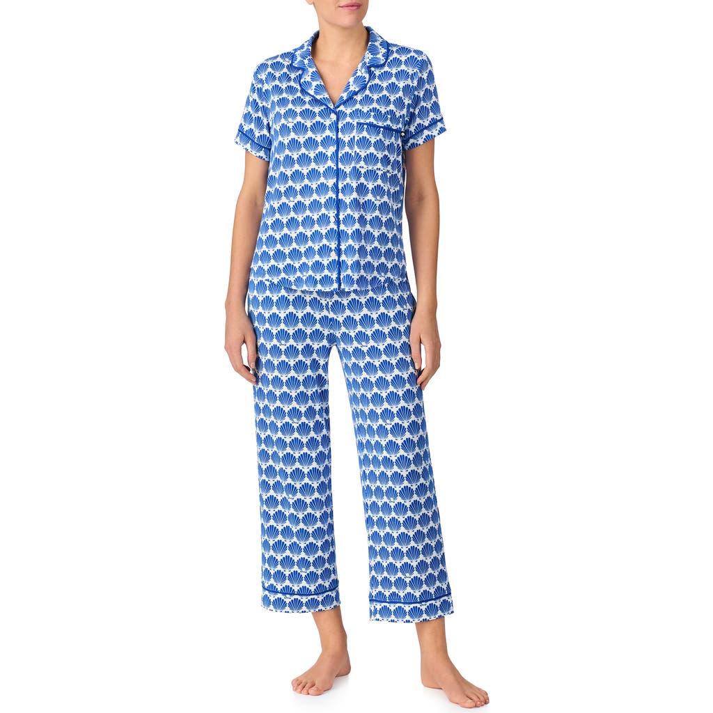 KATE SPADE KATE SPADE NEW YORK PRINT CROP PAJAMAS