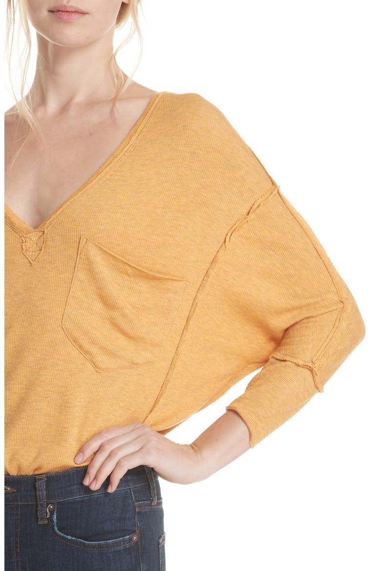 We the Free by Free People Golden Gate Tee, Alternate, color, YELLOW