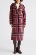 Scotch & Soda Linde Longline Plaid Coat